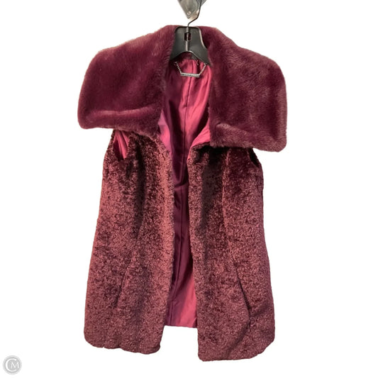 Vest Faux Fur & Sherpa By White House Black Market In Purple, Size: Xs