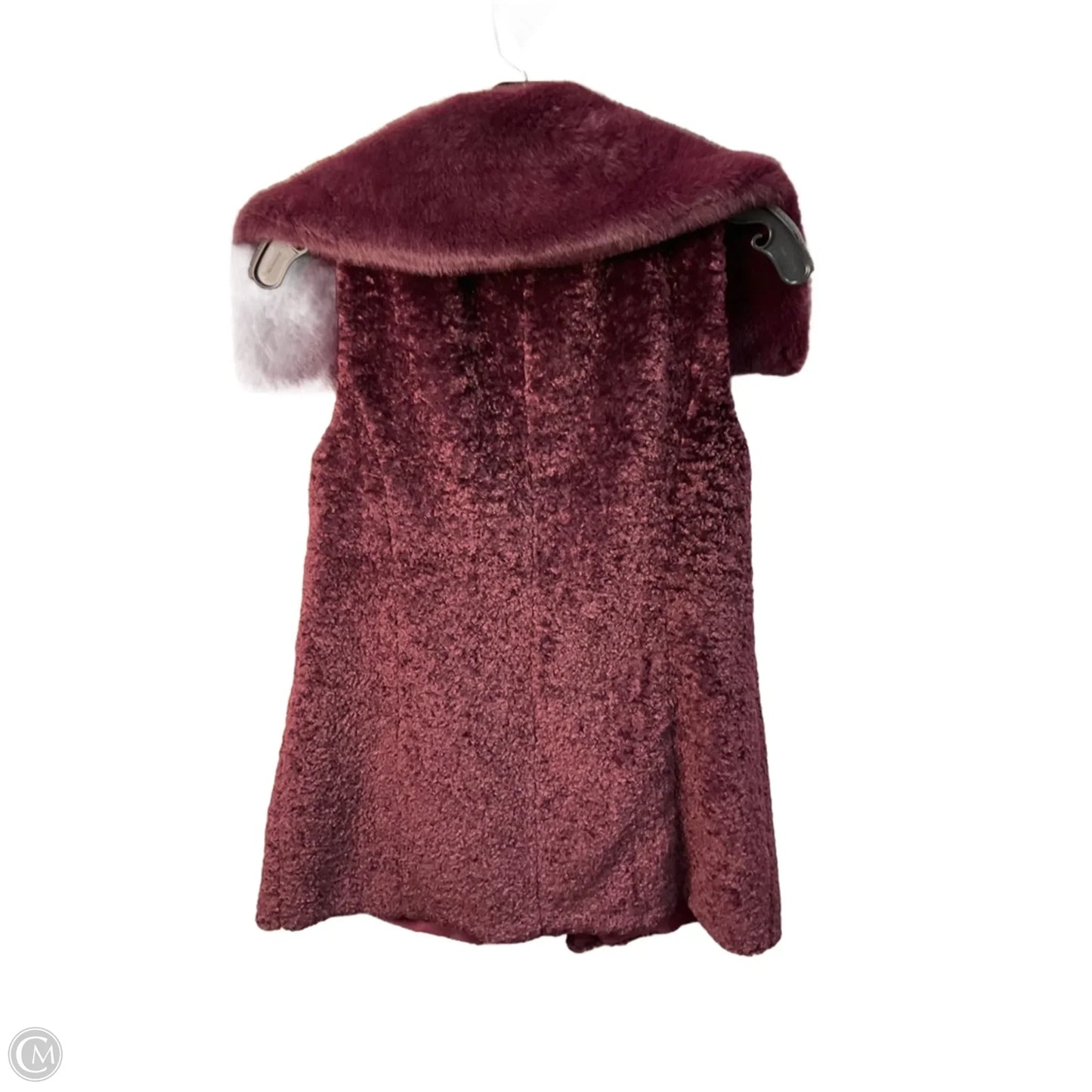 Vest Faux Fur & Sherpa By White House Black Market In Purple, Size: Xs