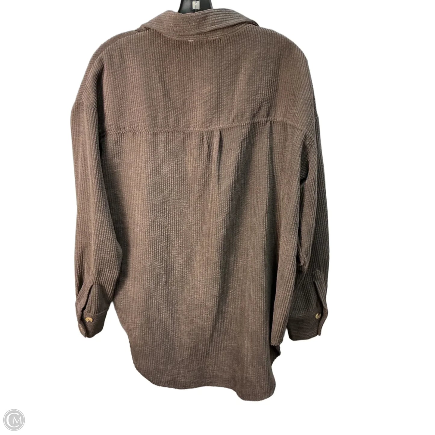 Jacket Shirt By White Fox In Grey, Size: S