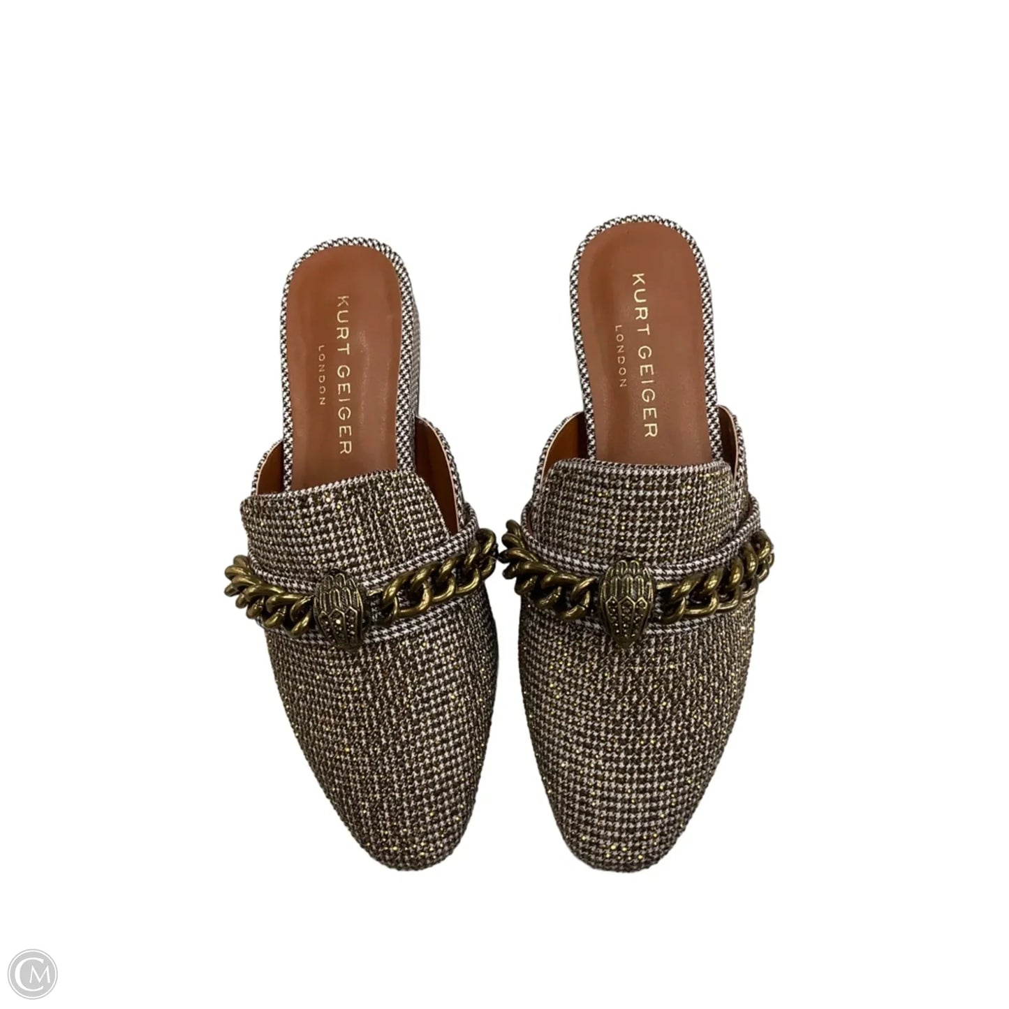 Shoes Designer By Kurt Geiger In Gold, Size: 7