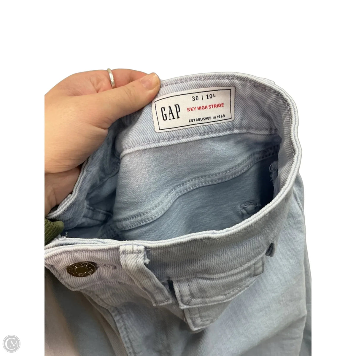 Jeans Wide Leg By Gap In Blue, Size: 8