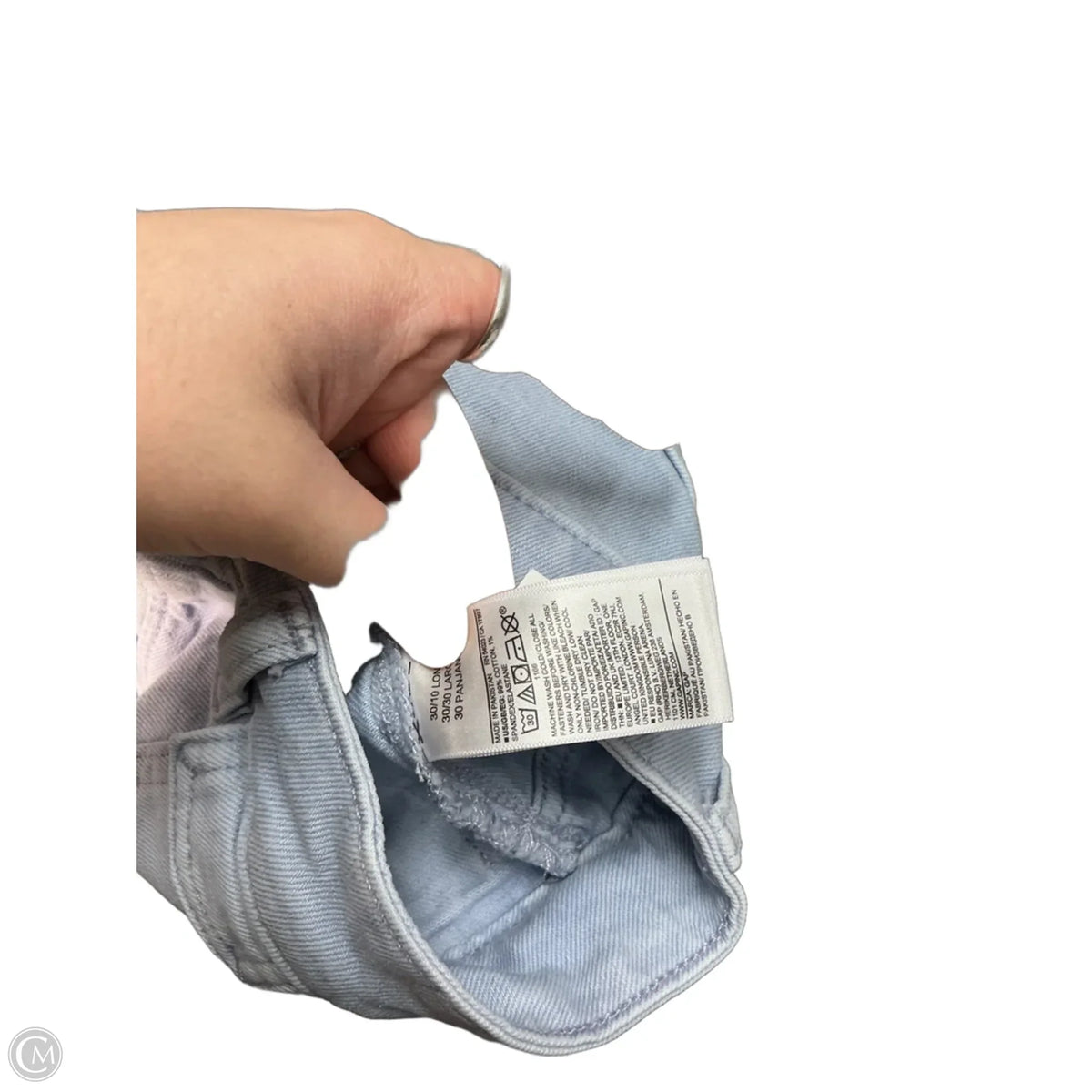 Jeans Wide Leg By Gap In Blue, Size: 8