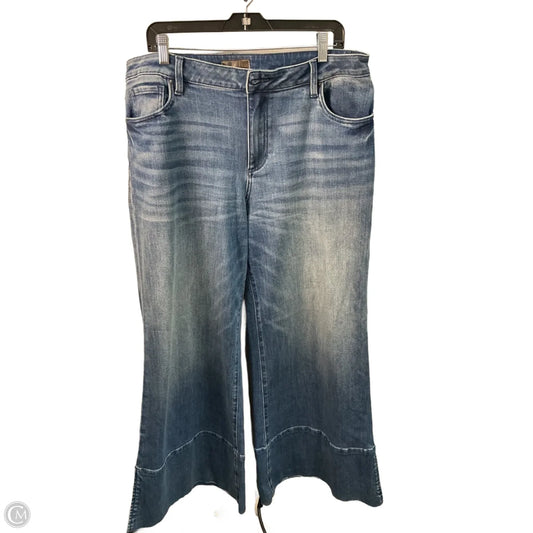 Jeans Wide Leg By Kut In Blue, Size: 14