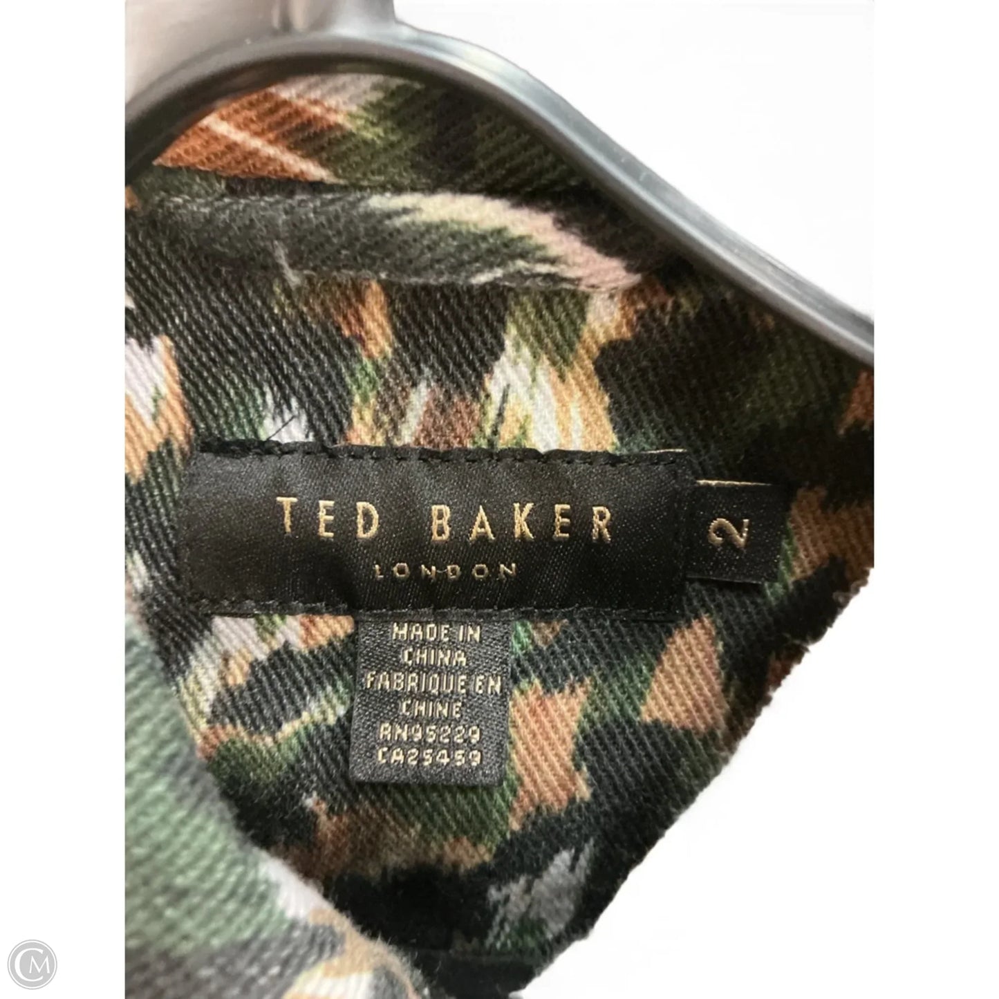 Jacket Other By Ted Baker In Green & Tan, Size: M