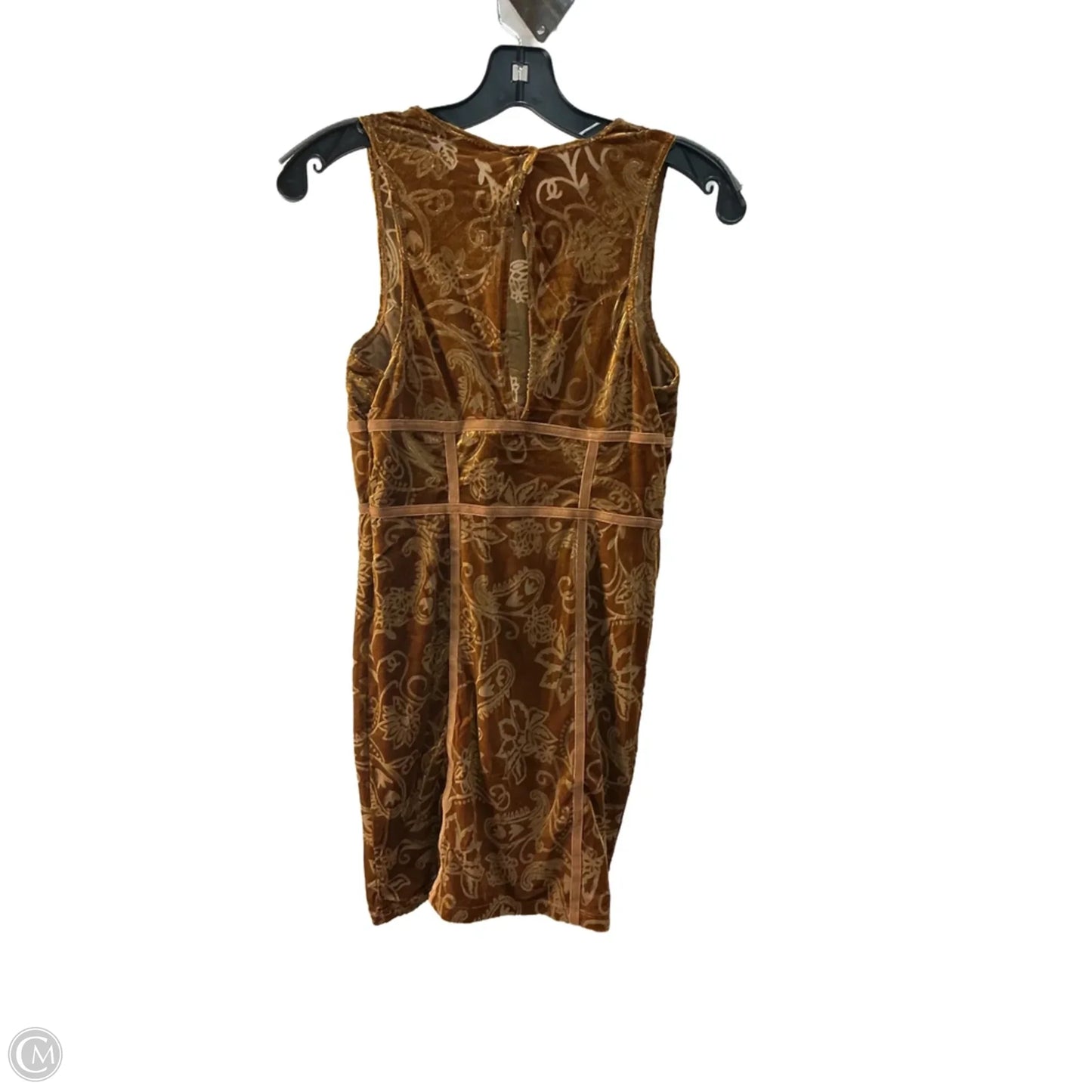 Dress Party Midi By Anthropologie In Bronze, Size: S