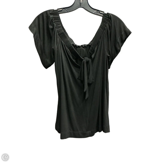 Top Short Sleeve By Loft In Black, Size: Xs