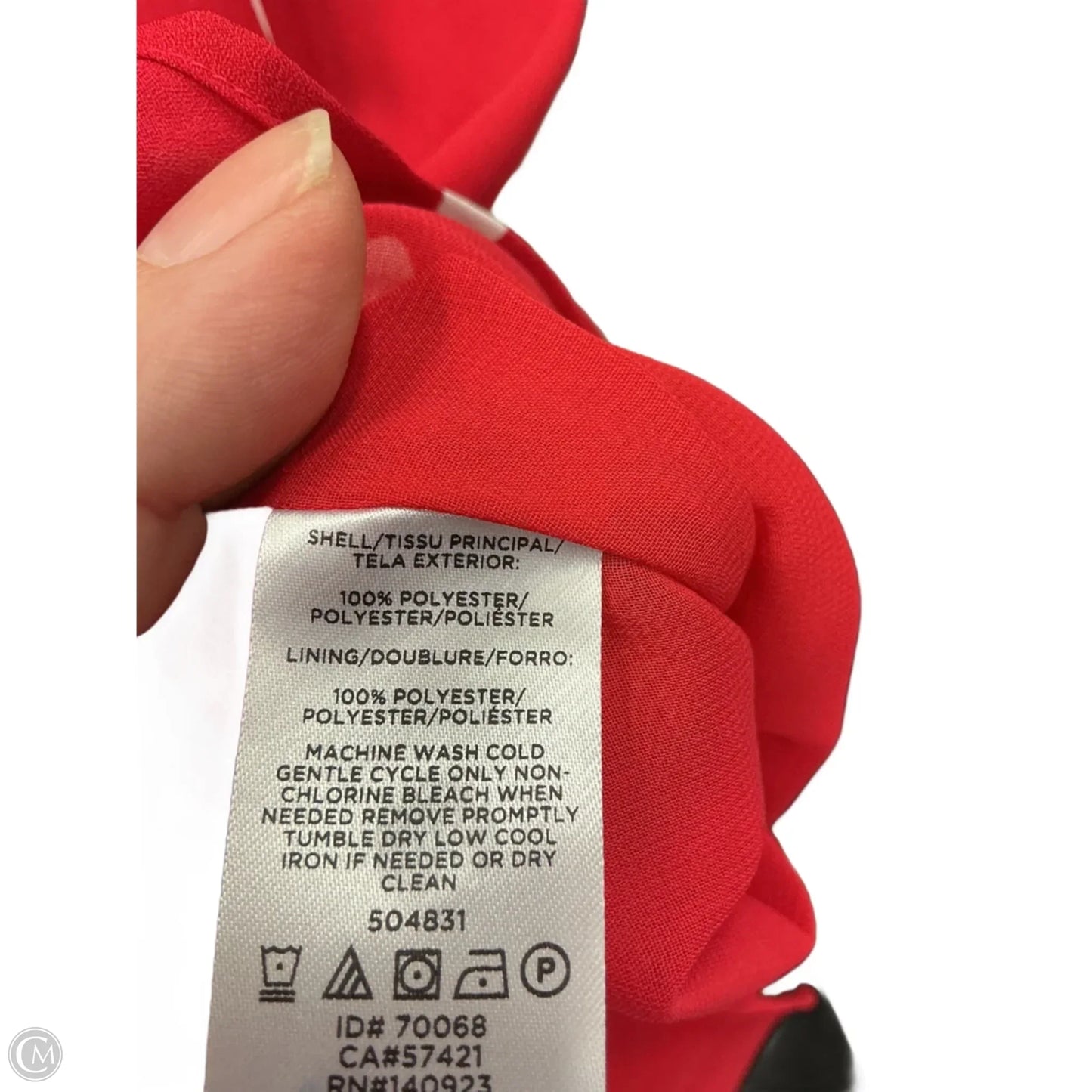 Top Sleeveless By Loft In Red & White, Size: Xs