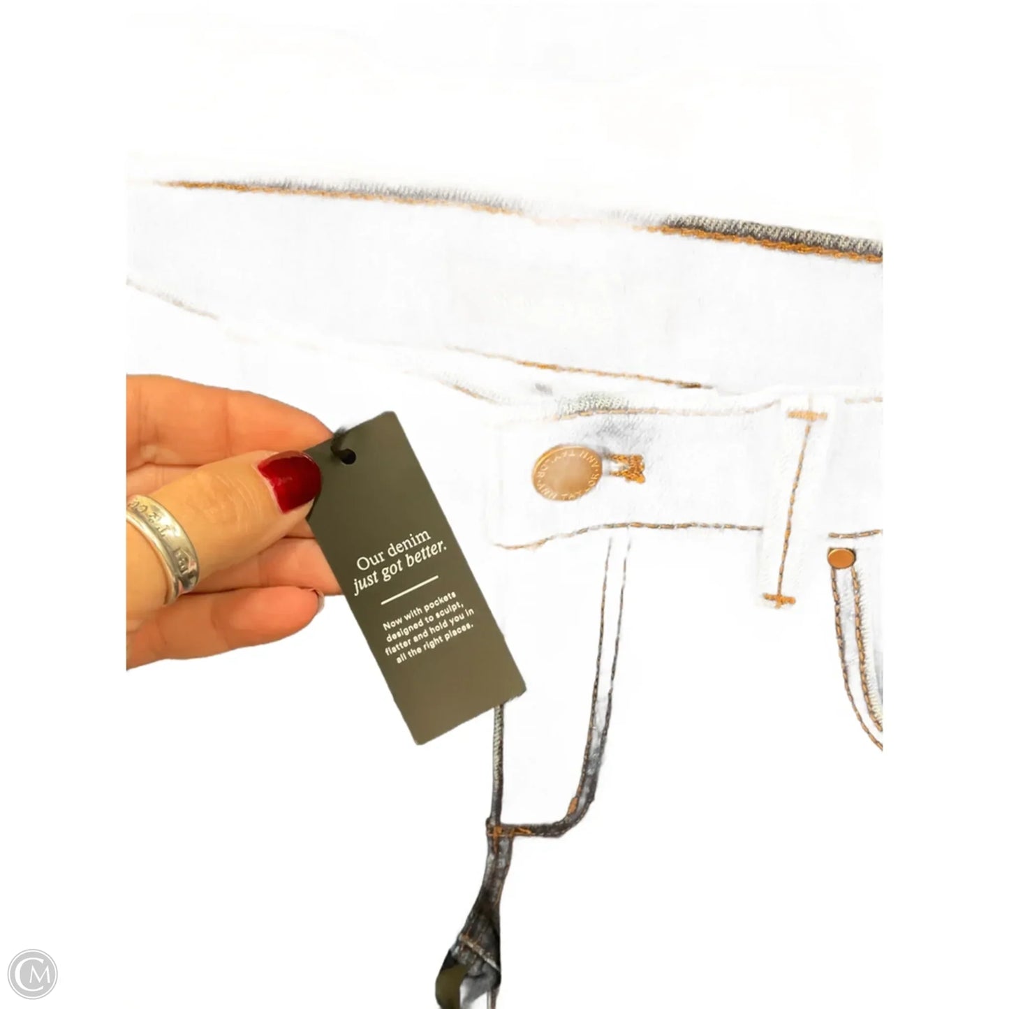 Jeans Straight By Ann Taylor In Blue Denim, Size: 6