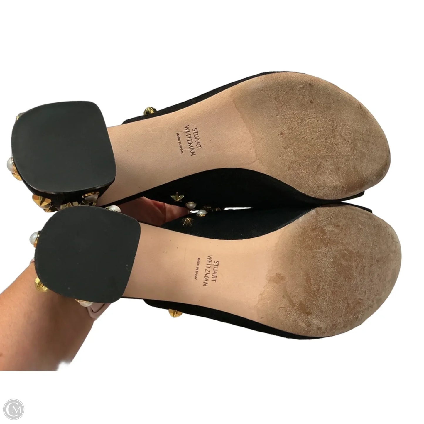 Shoes Designer By Stuart Weitzman In Black, Size: 9.5