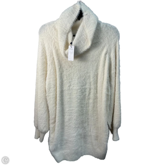 Sweater By Express In Cream, Size: L
