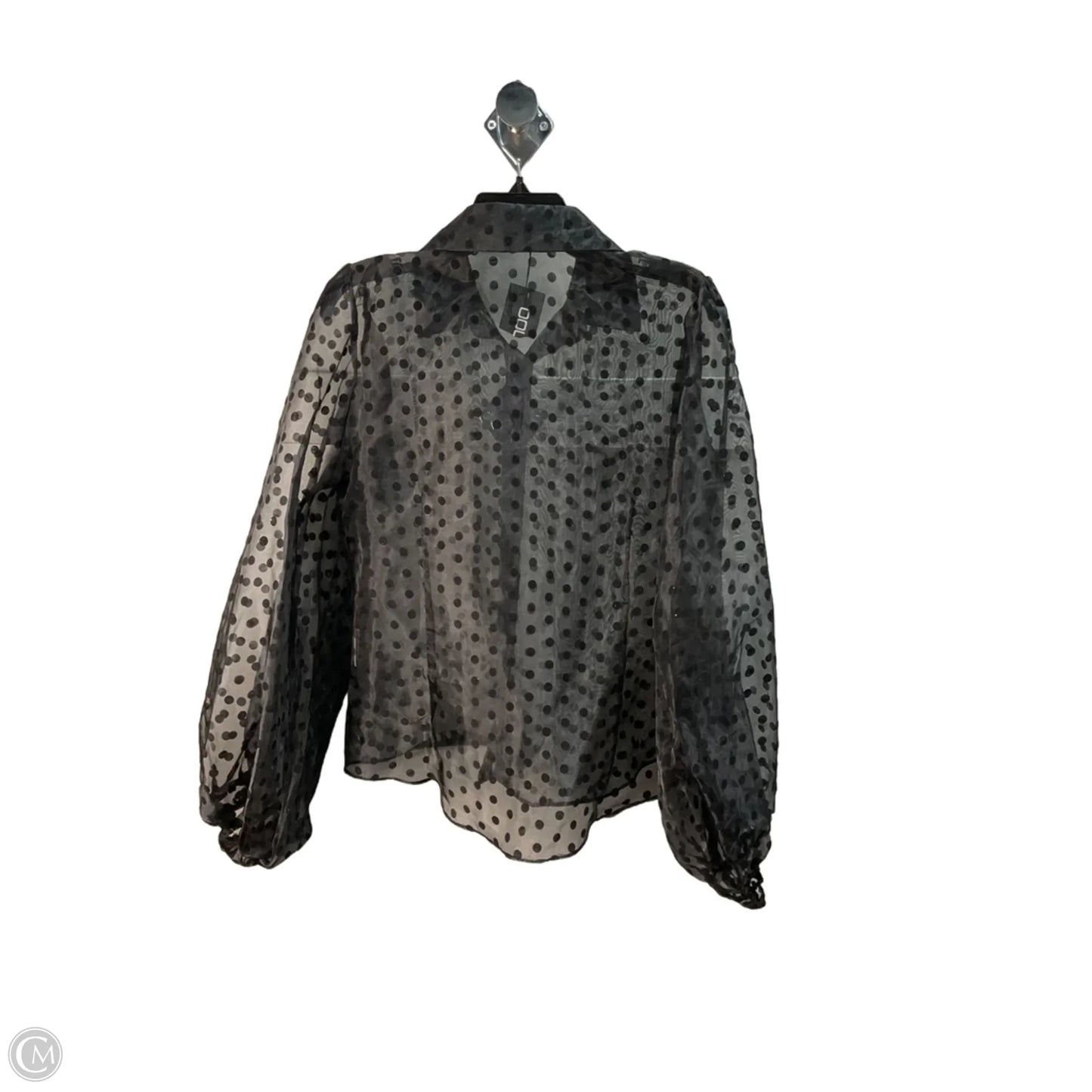 Blouse Long Sleeve By Boohoo Boutique In Black, Size: Xl