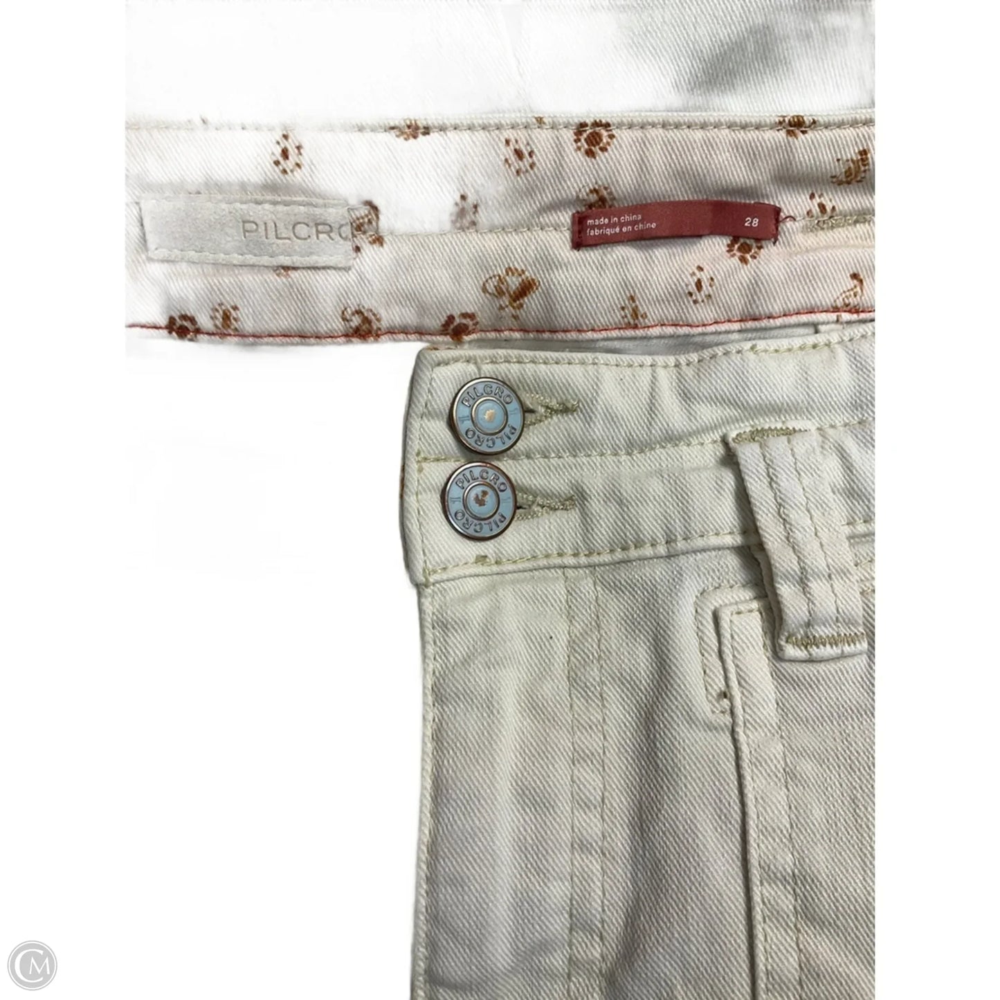 Jeans Straight By Pilcro In Beige, Size: 10