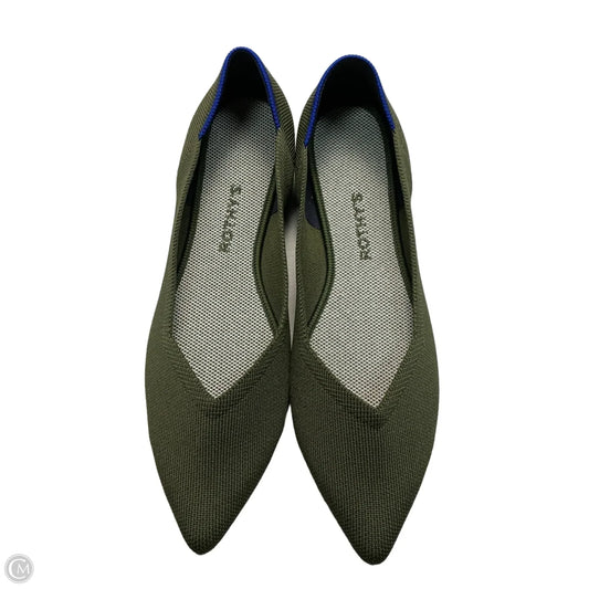 Shoes Flats By Rothys In Green, Size: 11.5
