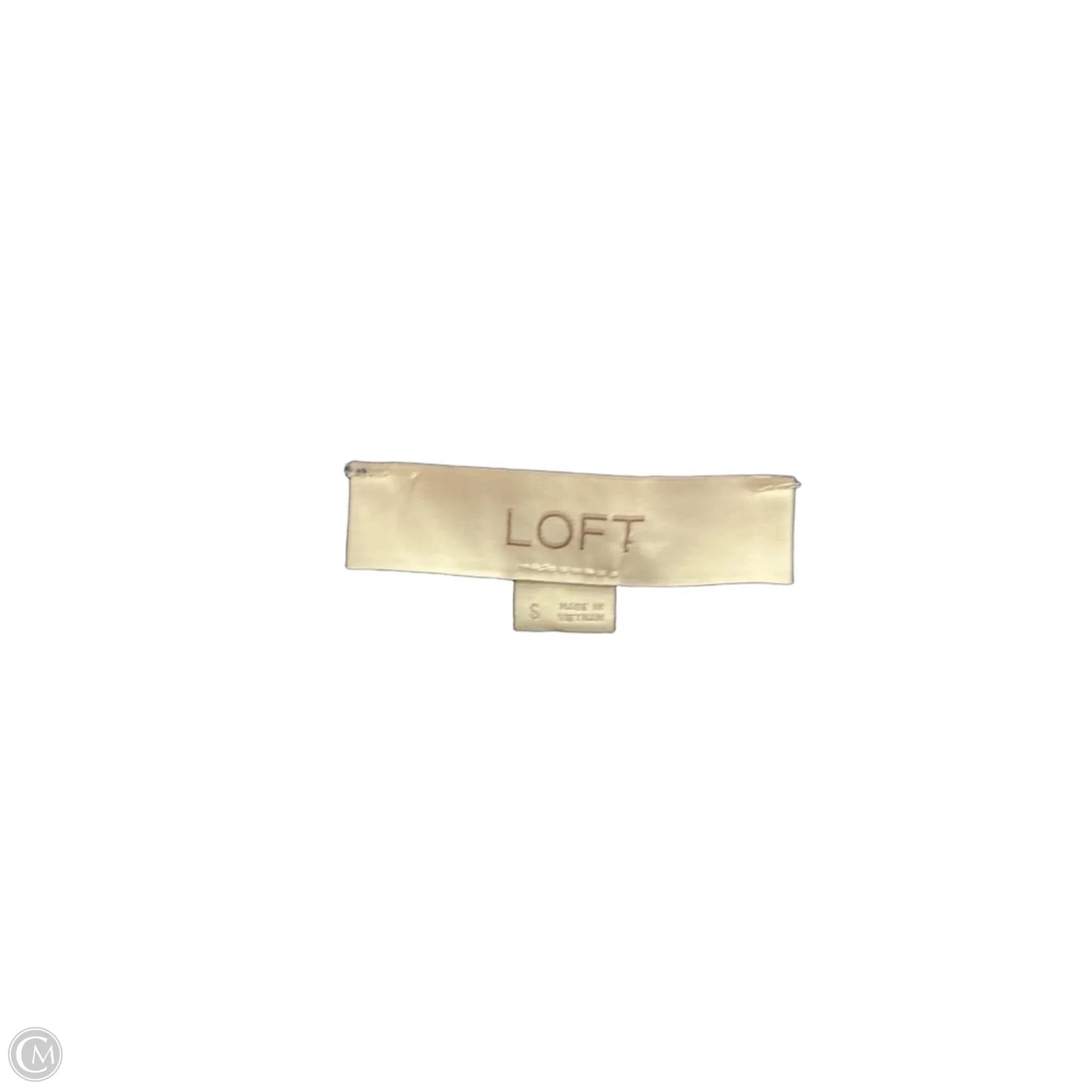 Top Short Sleeve By Loft In Navy, Size: S