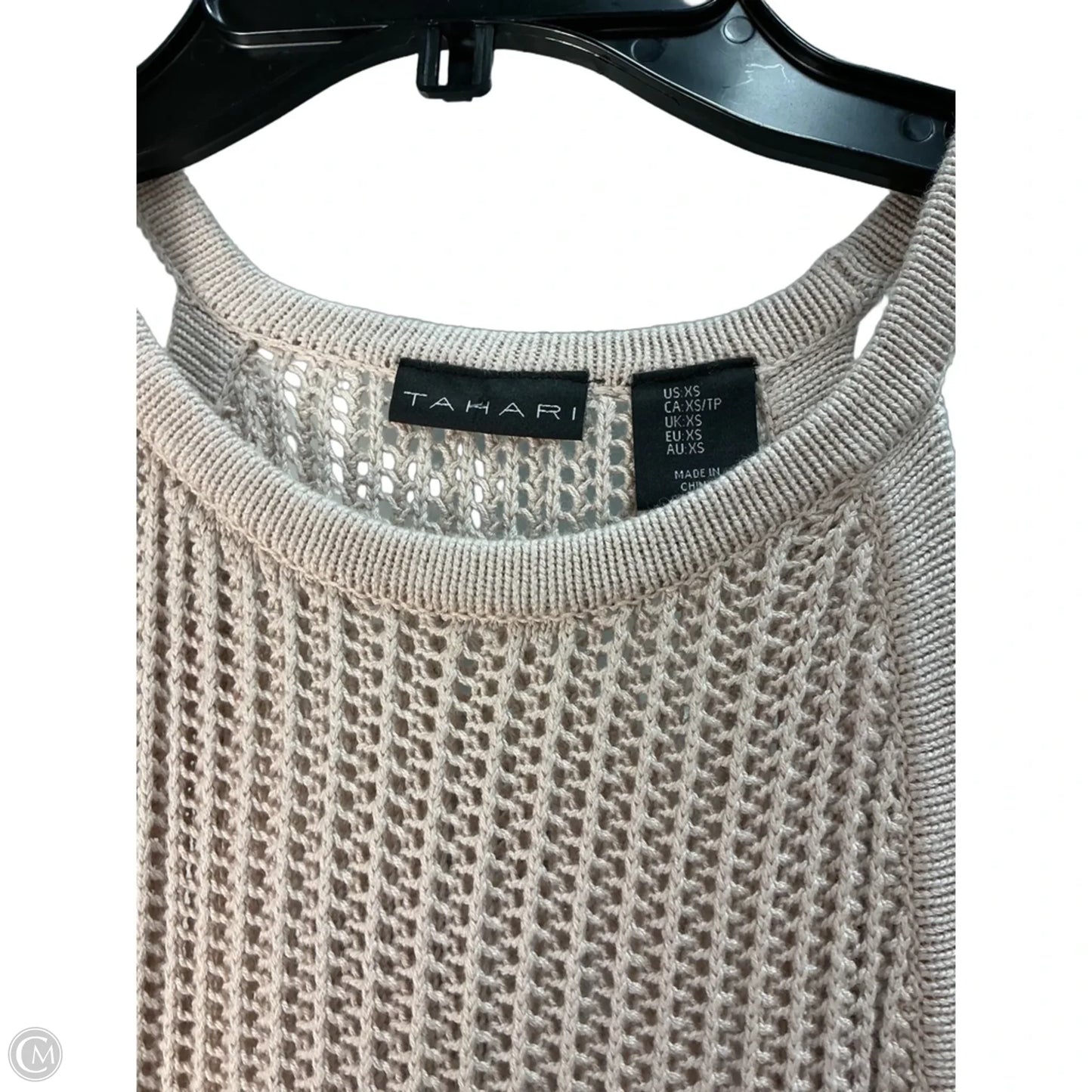 Swimwear Cover-up By Tahari In Beige, Size: Xs