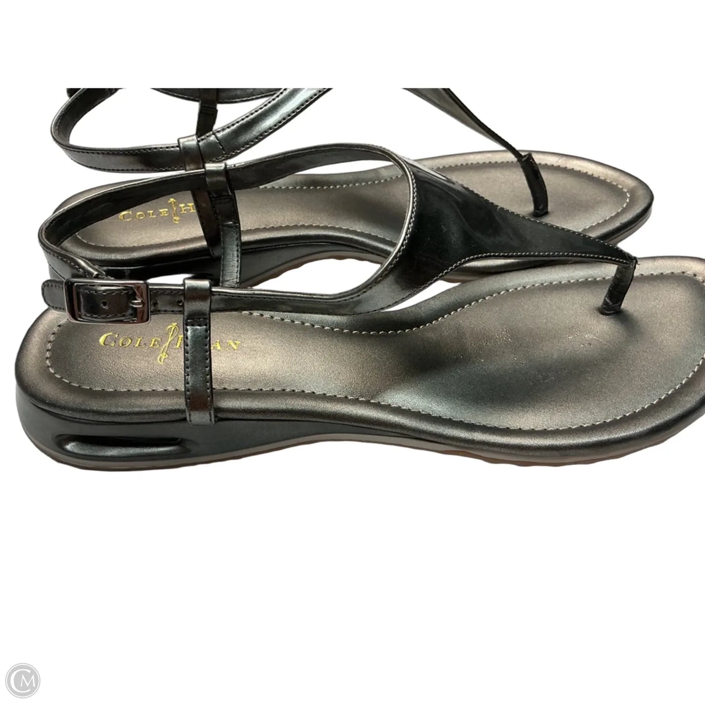 Sandals Flats By Cole-haan In Silver, Size: 8