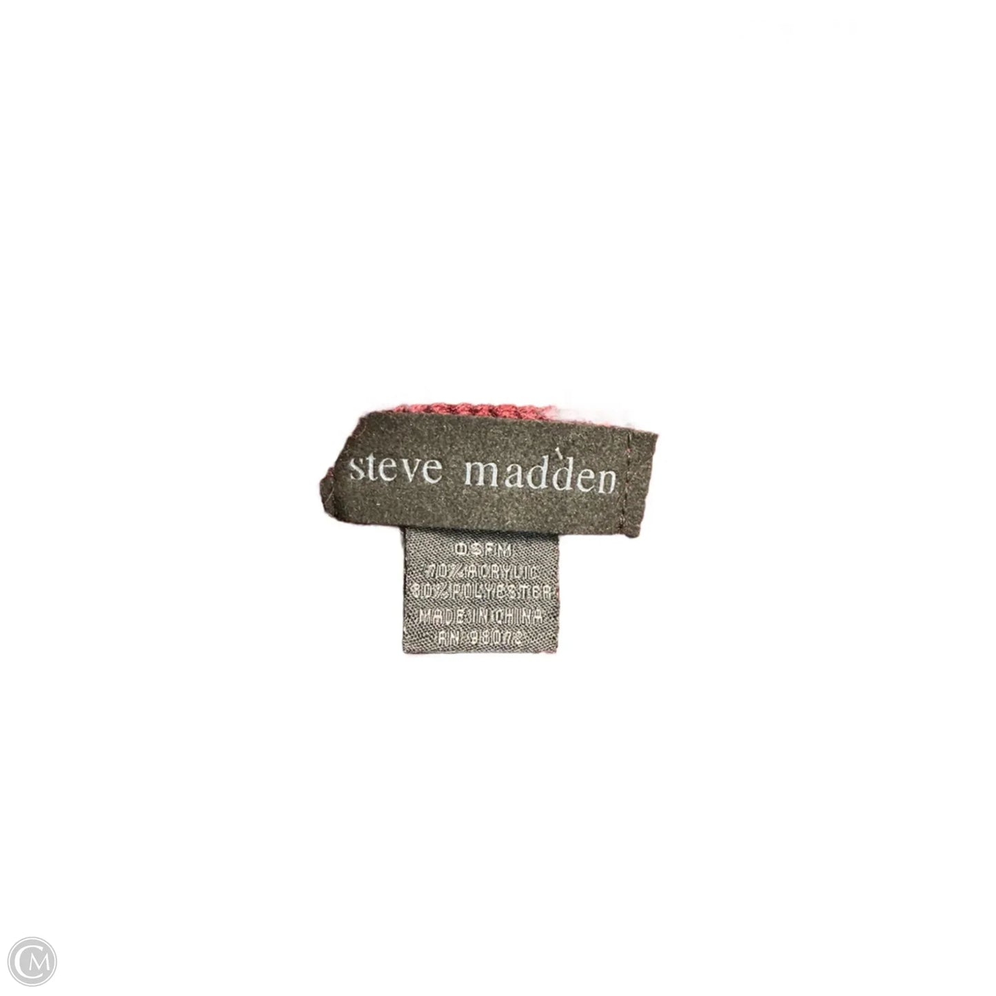 Sweater By Steve Madden In Maroon, Size: Osfm