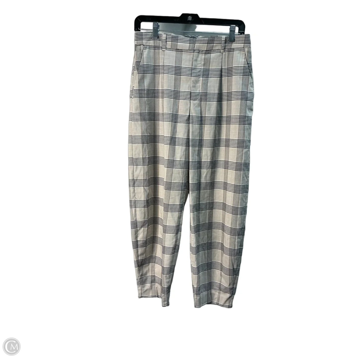 Pants Dress By Zara In Plaid Pattern, Size: M