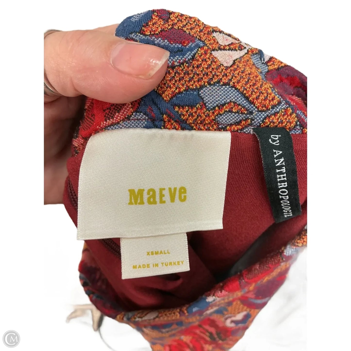 Skirt Midi By Anthropologie In Floral Print, Size: Xs