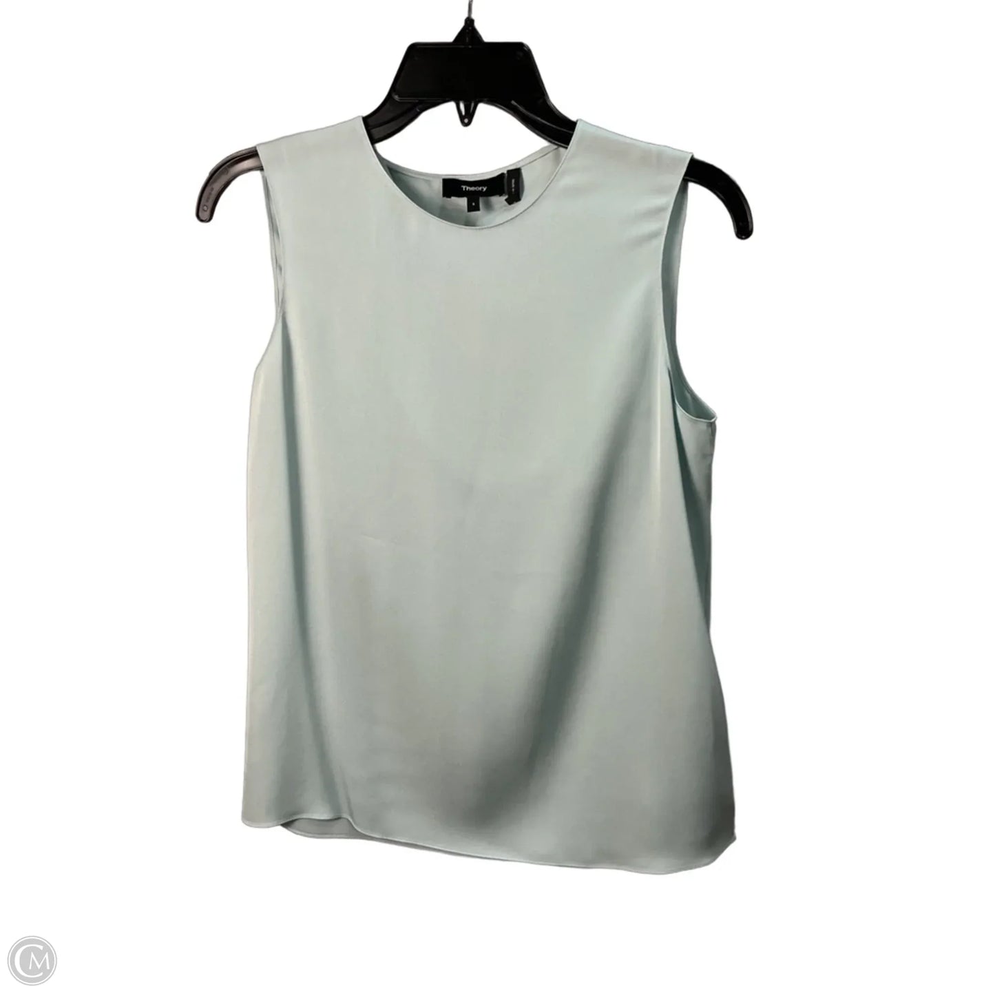 Top Sleeveless By Theory In Green, Size: S
