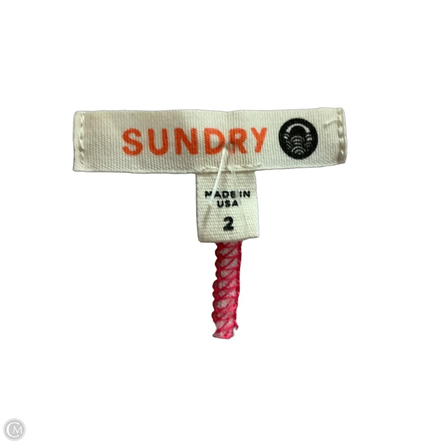 Top Sleeveless Basic By Sundry In Pink & White, Size: Xs