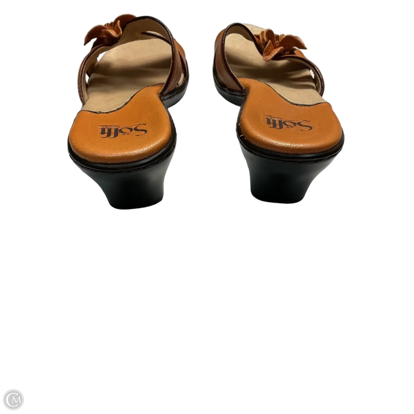 Sandals Flats By Sofft In Orange, Size: 8
