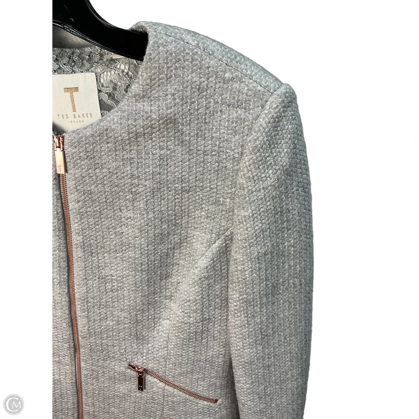 Blazer By Ted Baker In Grey, Size: Xs