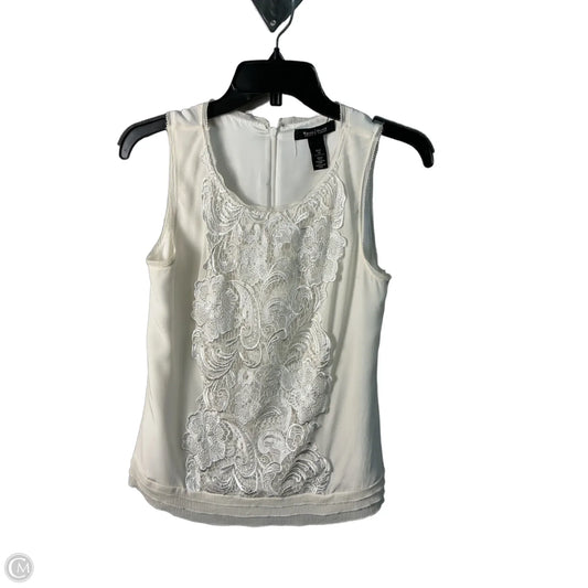 Top Sleeveless By White House Black Market In Beige, Size: Xs