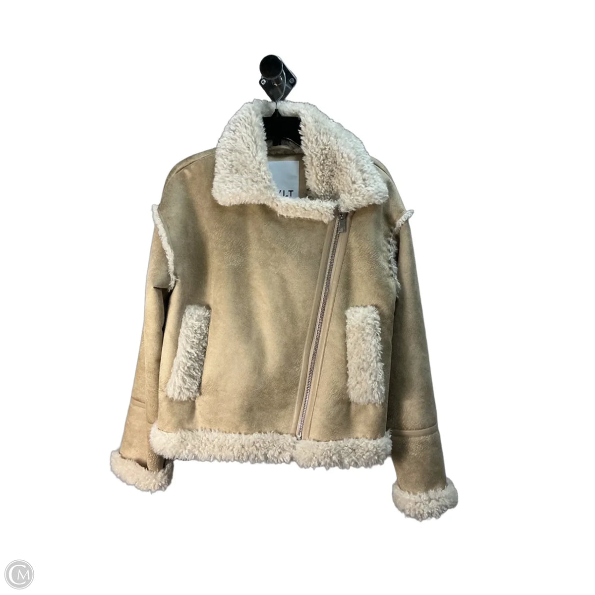 Jacket Leather By Nordstrom In Tan, Size: S