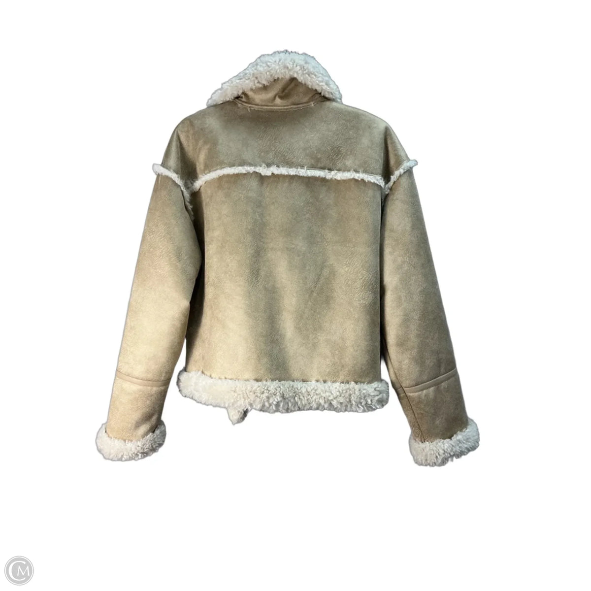 Jacket Leather By Nordstrom In Tan, Size: S