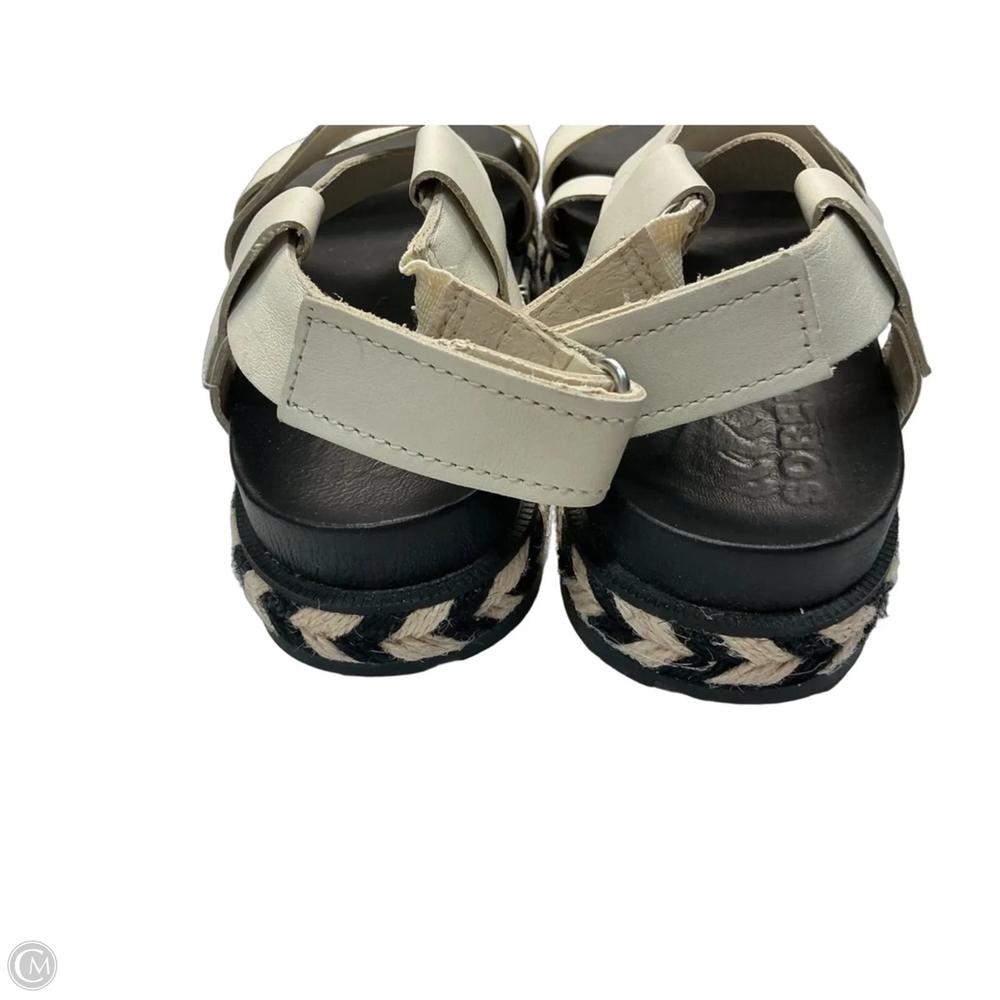 Sandals Flats By Sorel In Black & White, Size: 6.5