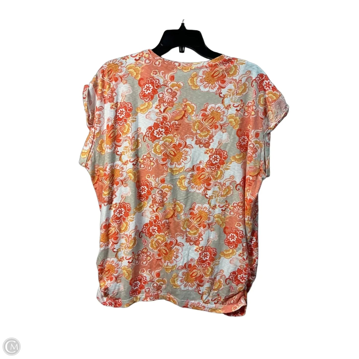 Top Sleeveless By Chicos In Floral Print, Size: L