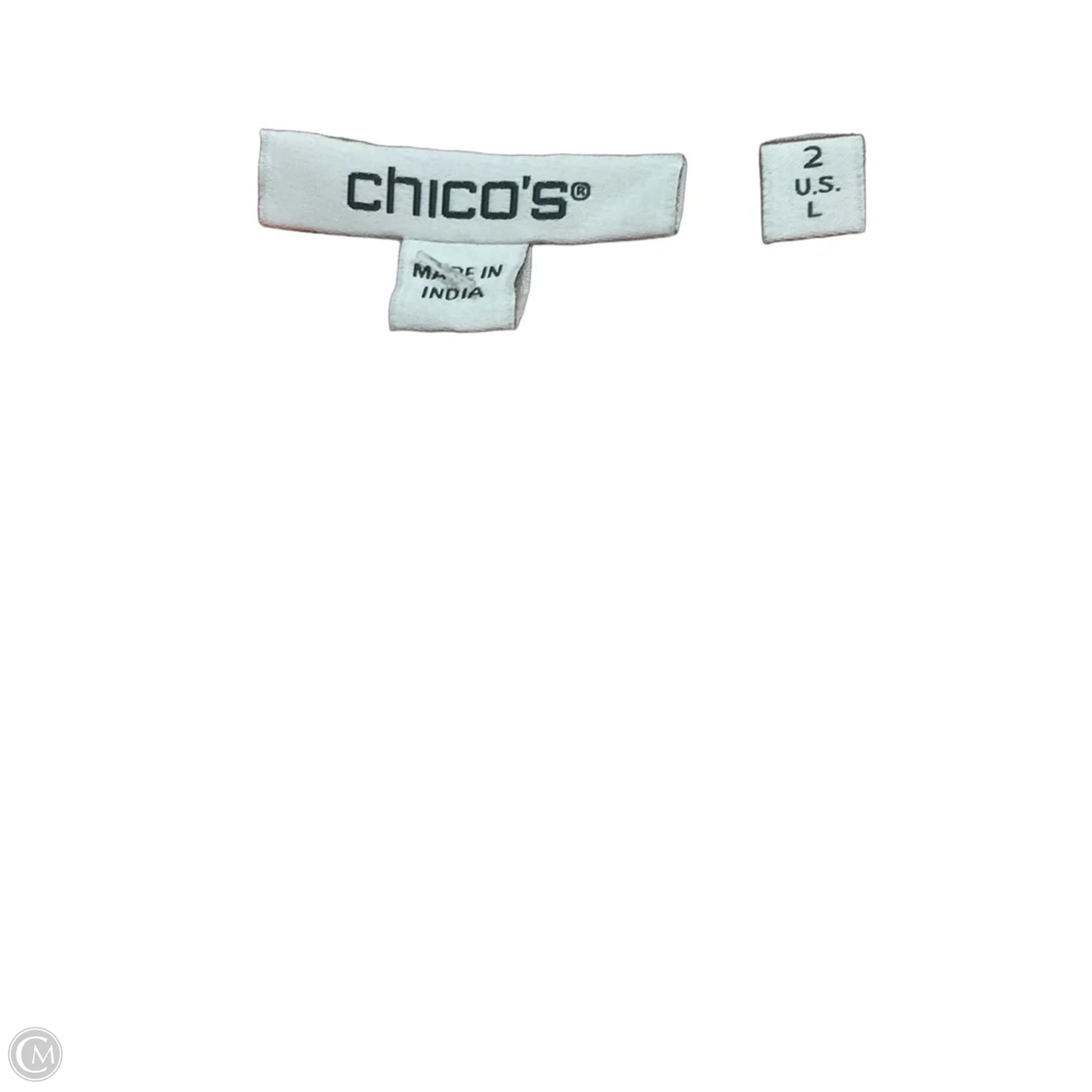Top Sleeveless By Chicos In Floral Print, Size: L