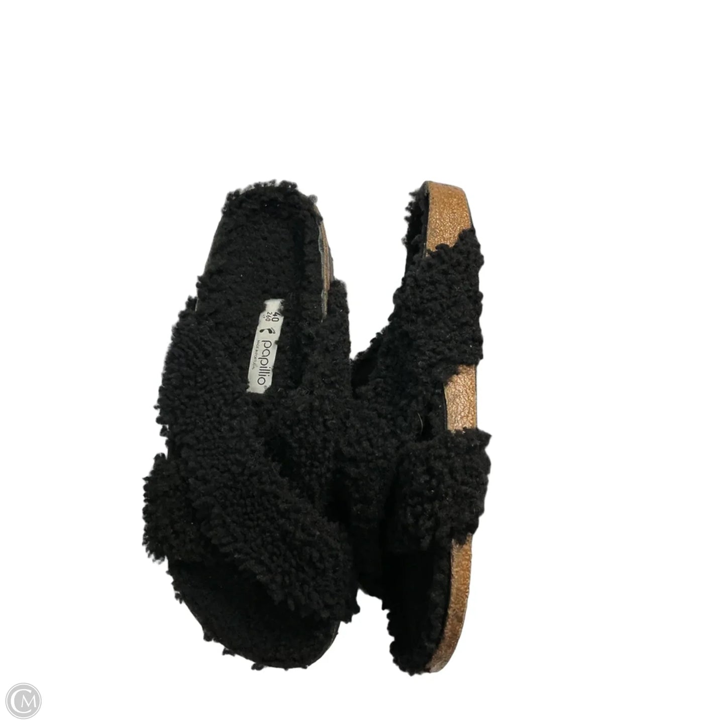 Sandals Flats By Birkenstock In Black, Size: 9