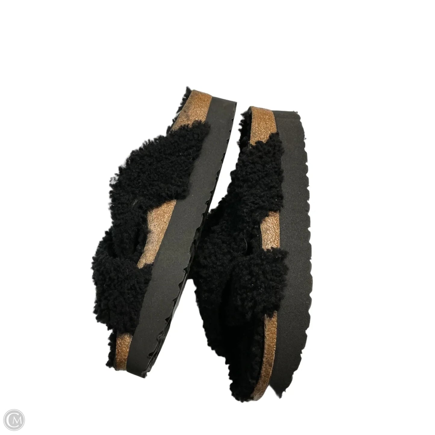 Sandals Flats By Birkenstock In Black, Size: 9