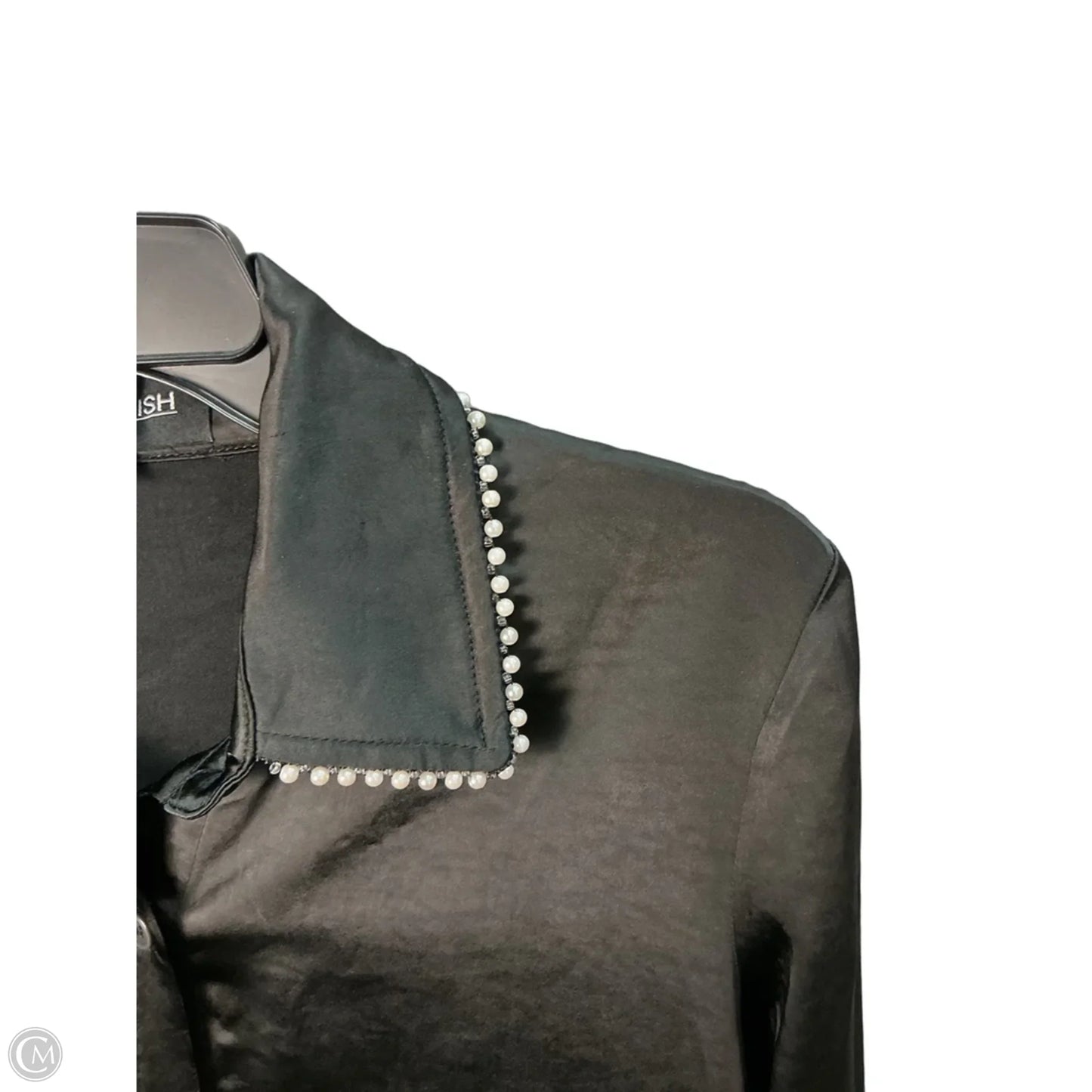 Top Long Sleeve By Kittenish In Black, Size: S