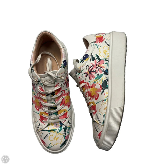 Shoes Athletic By Ted Baker In Floral Print, Size: 9.5