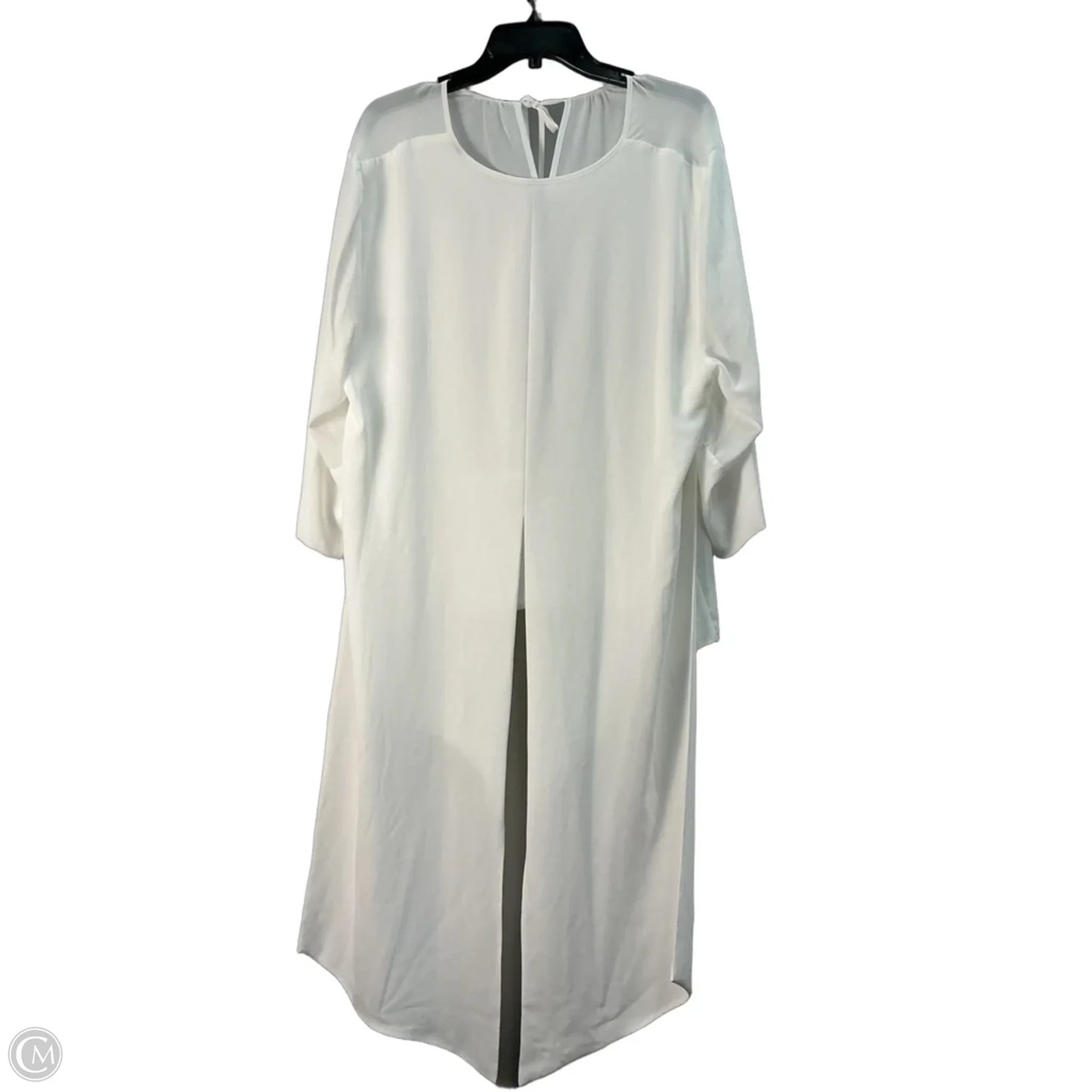 Tunic Long Sleeve By Chicos In White, Size: L