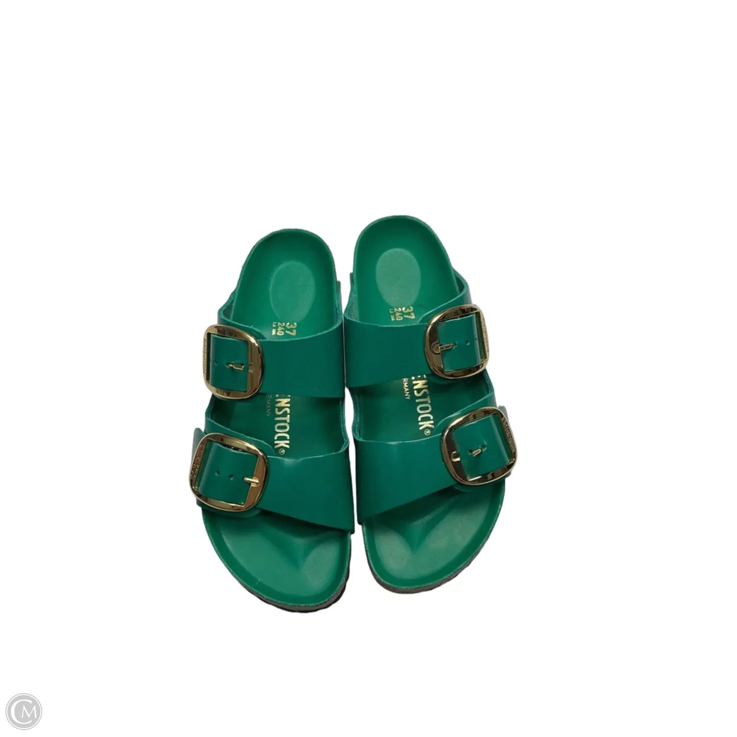 Sandals Flats By Birkenstock In Green, Size: 7