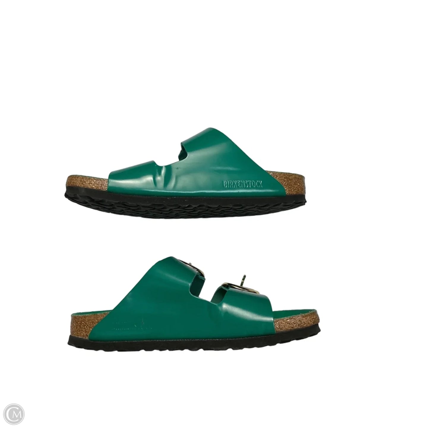 Sandals Flats By Birkenstock In Green, Size: 7