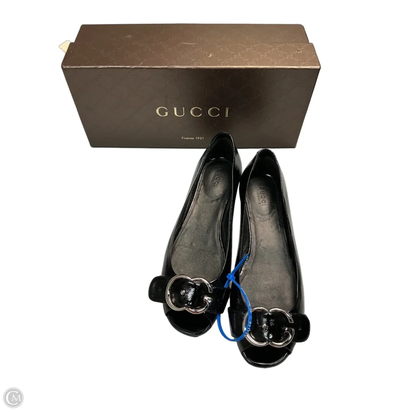 Shoes Luxury Designer By Gucci In Black, Size: 7