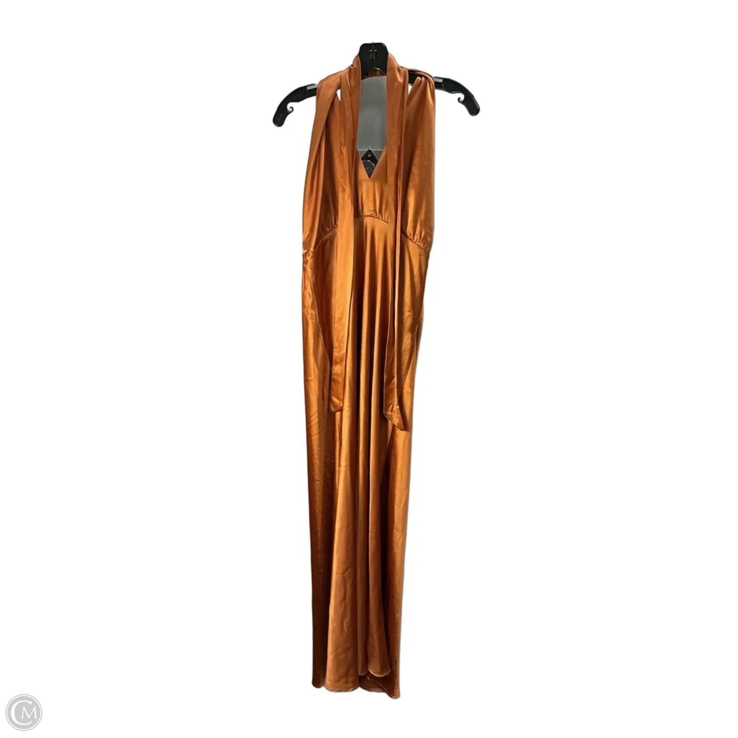 Dress Casual Maxi By Something Navy In Orange, Size: L