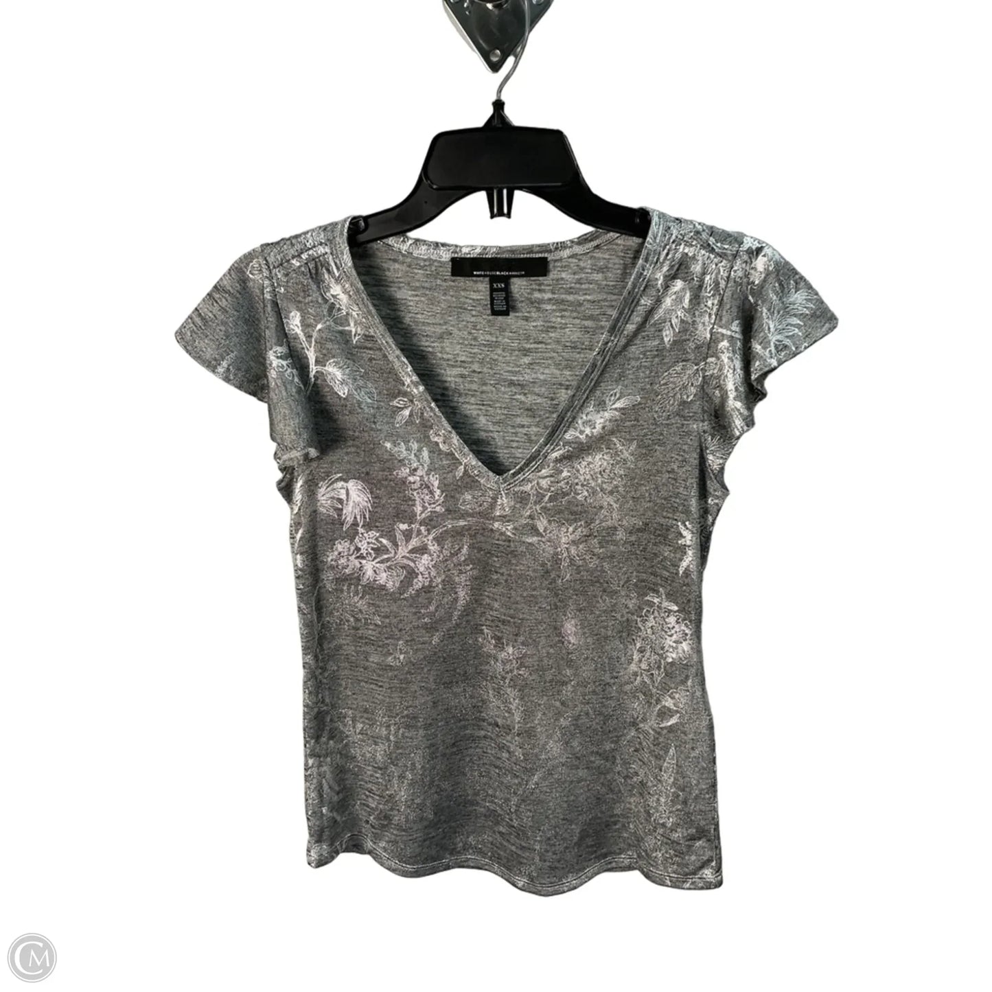 Top Sleeveless By White House Black Market In Silver, Size: Xs