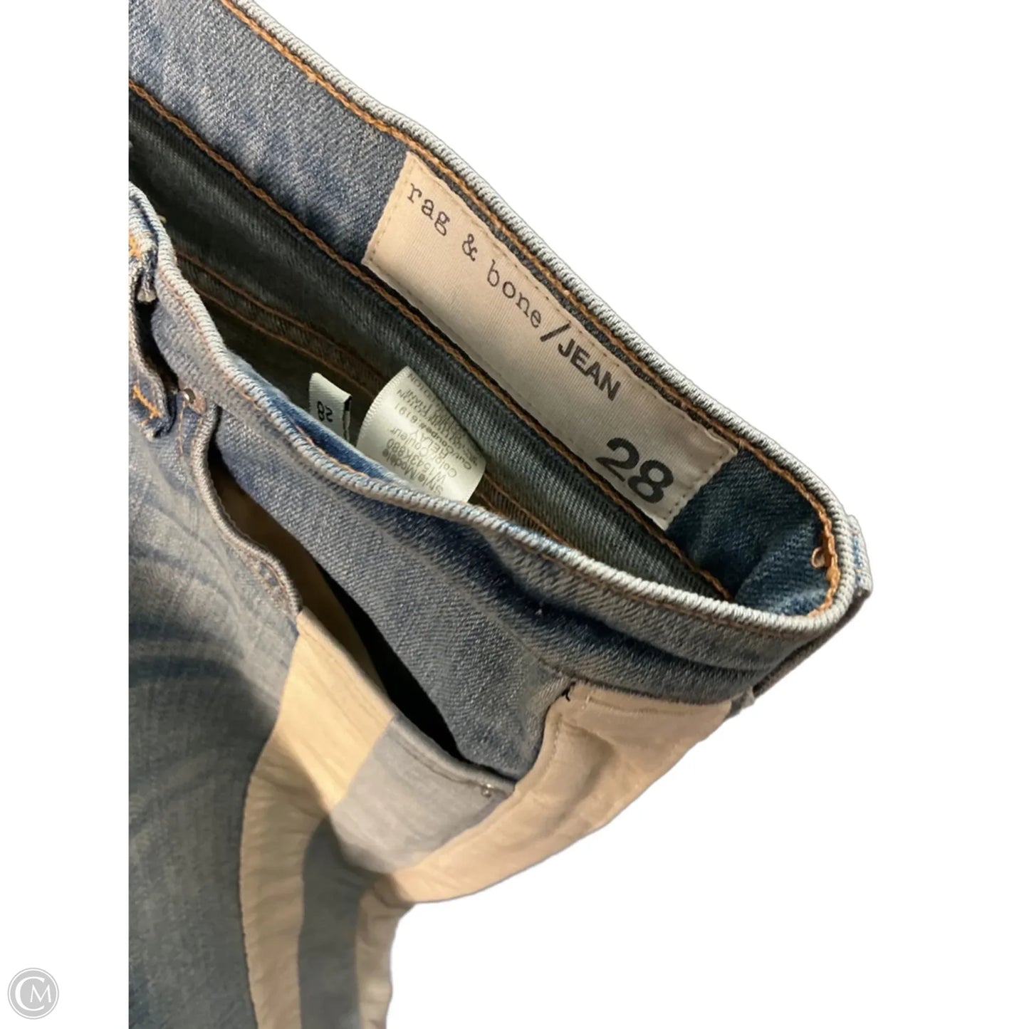 Jeans Skinny By Rag And Bone In Blue Denim, Size: 6