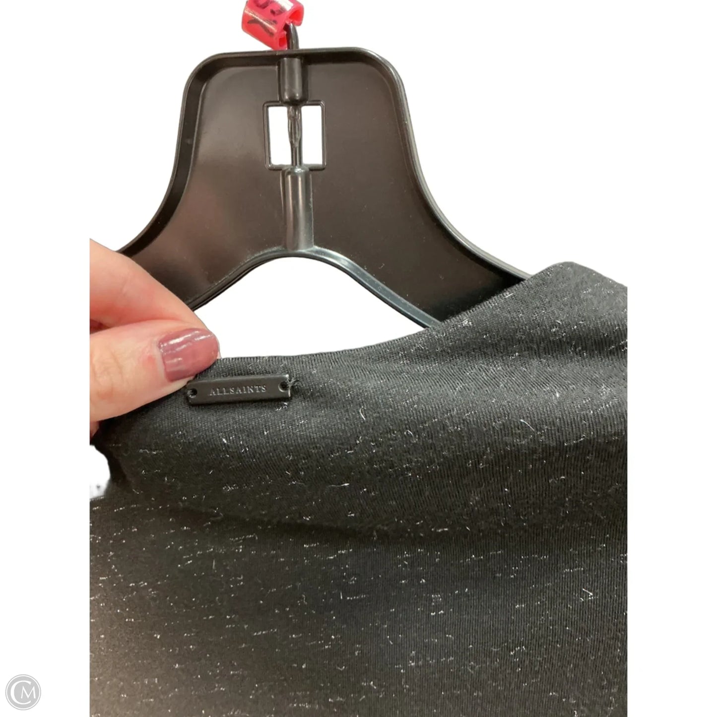 Top Long Sleeve Designer By All Saints In Black, Size: Xs