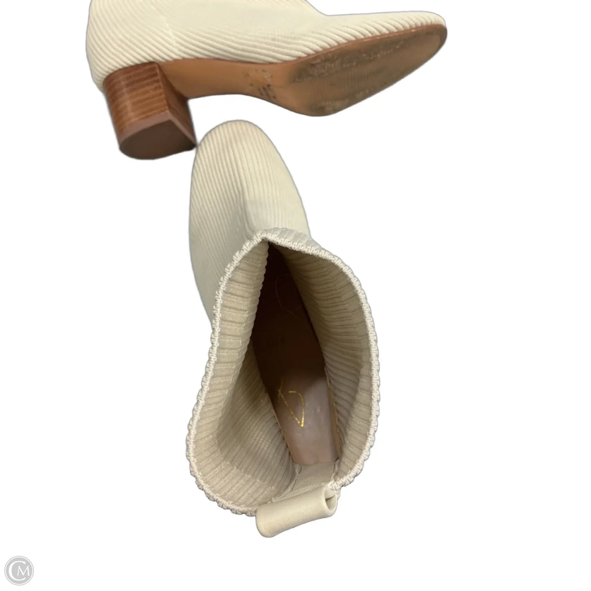Boots Ankle Heels By Joie In Cream, Size: 7.5