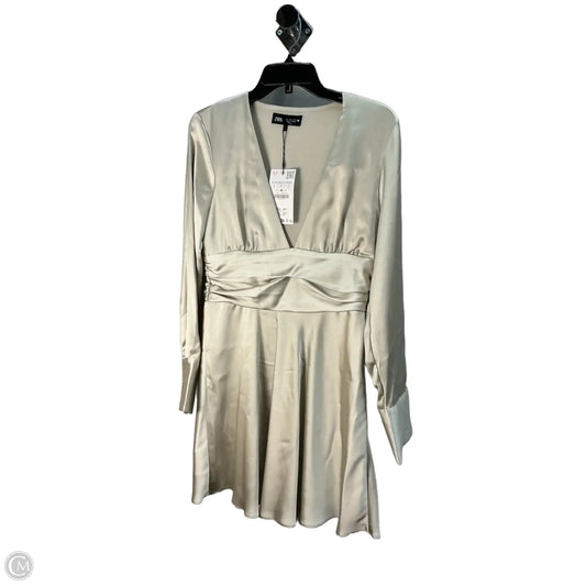Dress Party Short By Zara In Cream, Size: L
