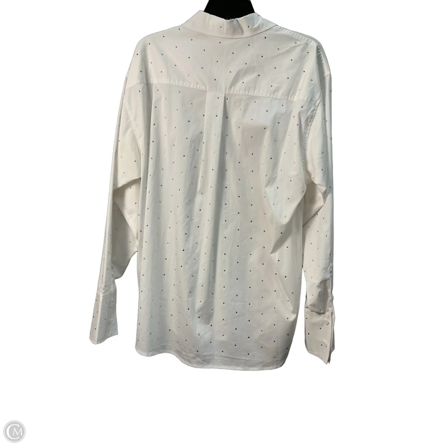 Top Long Sleeve By Good American In White, Size: L