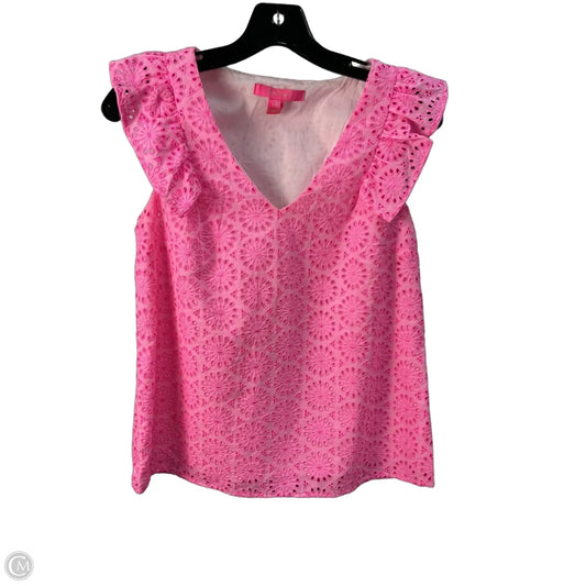 Top Sleeveless Designer By Lilly Pulitzer In Pink, Size: Xs