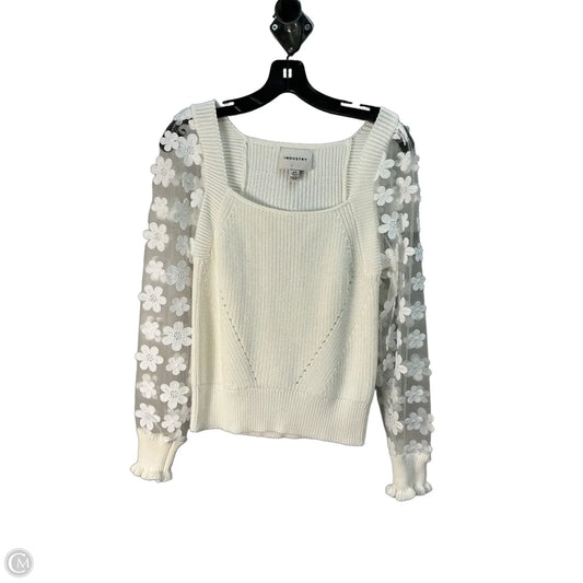 Top Long Sleeve By Industry In White, Size: S